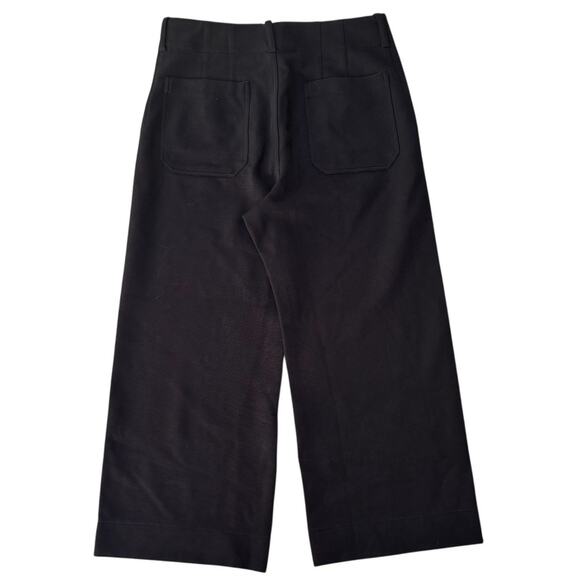 NWT Maeve Anthropologie The Colette Knit Pants Size 32 Black Cropped - Picture 3 of 12